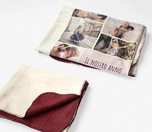 Personalised photo throw