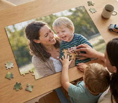 Photo puzzle — large pieces
