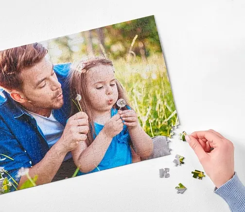 Photo puzzle — small pieces